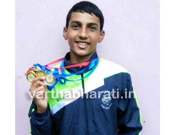 ಈಜು ಸ್ಪರ್ಧೆಯಲ್ಲಿ ರಾಷ್ಟ್ರ ಮಟ್ಟಕ್ಕೆ ಆಯ್ಕೆ